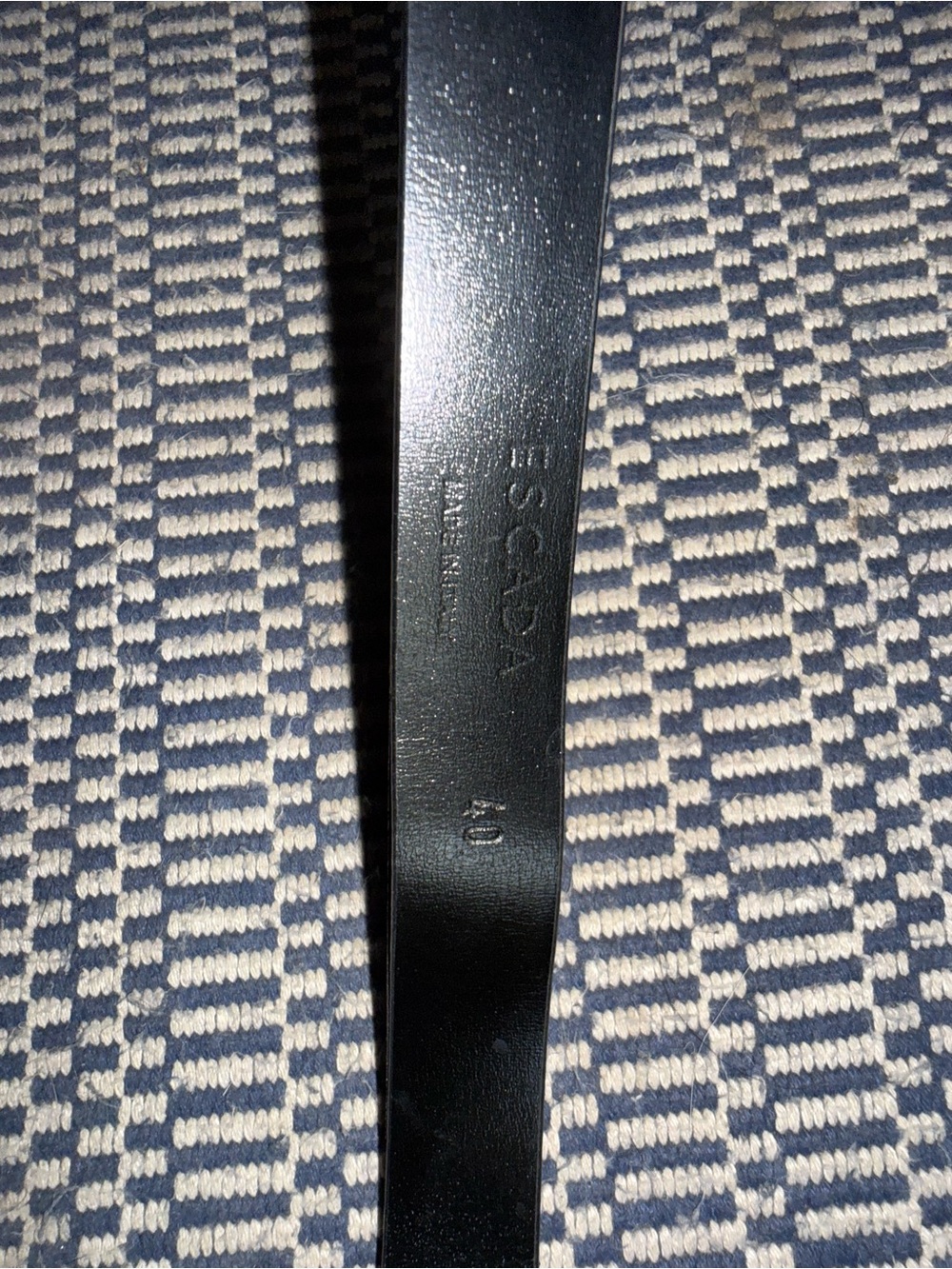 Escada Black Leather Men’s Waist Belt